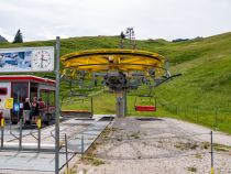 So sieht der Einstieg in die Hochalpbahn in Pfronten aus. • © alpintreff.de - Christian Schön